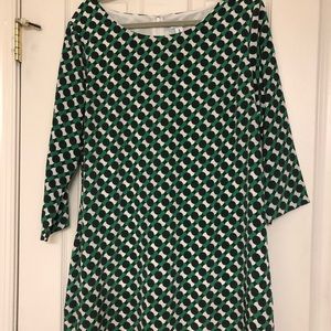 Old Navy patterned XL silky tunic dress bellsleeve